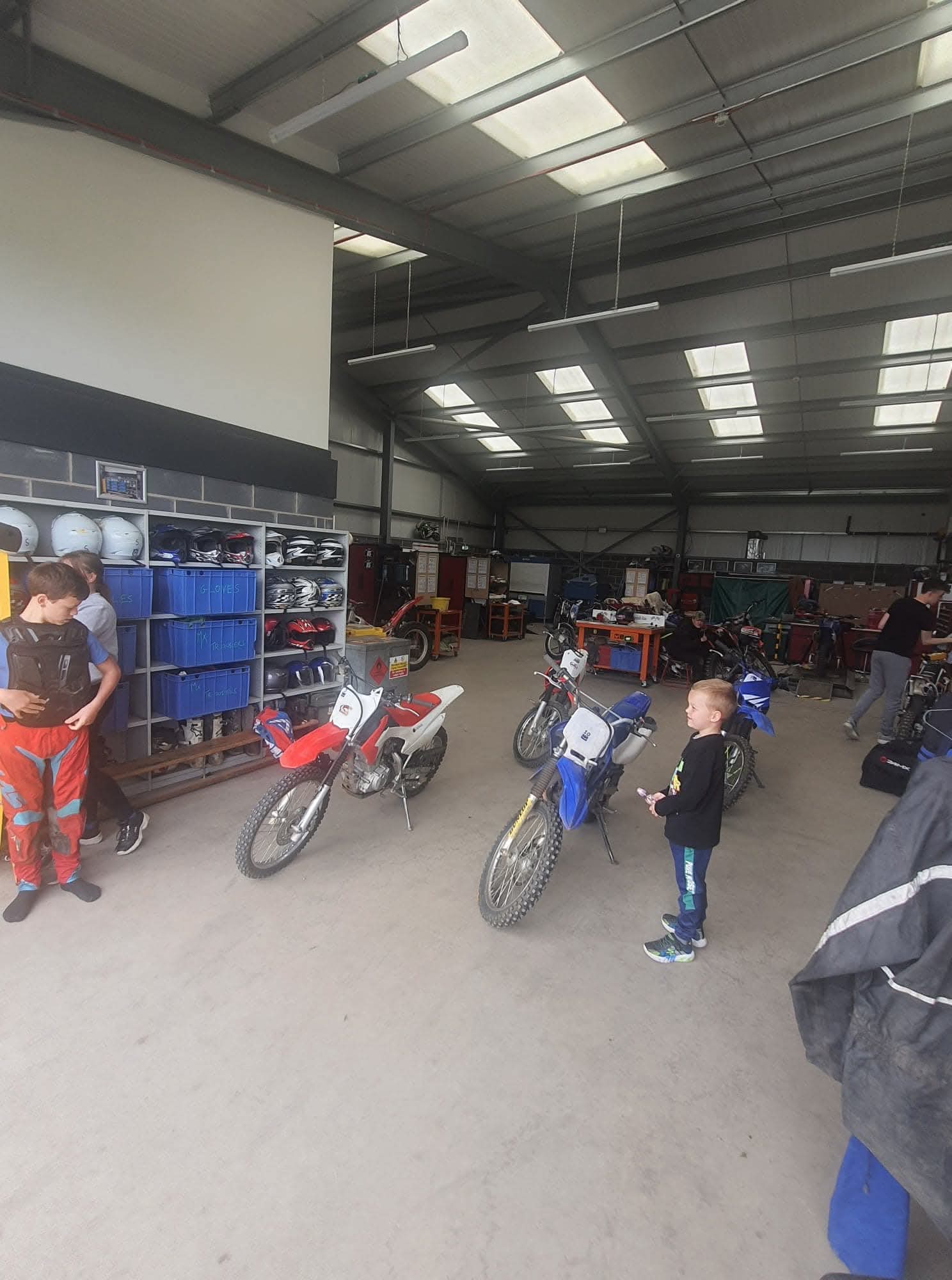 Zajęcia w szkółce motocyklowej